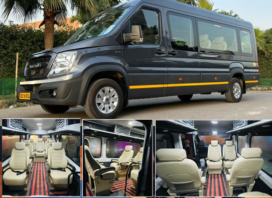 9+1 seater force urbania van with 1x1 seats hire gurgaon