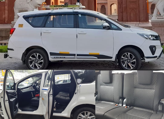 brand new model innova crysta car on rent in gurgaon delhi