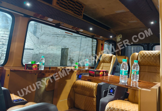 9+1 seater force urbania luxury van with massager motorized recliner seata hire delhi