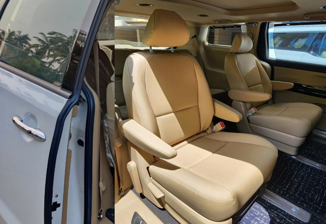 delhi to shimla manali tour by 6 seater kia carnival luxury car hire with recliner seats on rent delhi