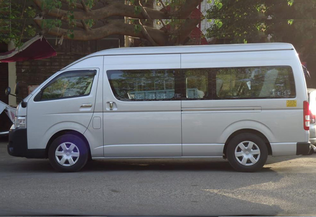jammu katra vaishno devi yatra by toyota hiace imported mini van with modified seata hire delhi